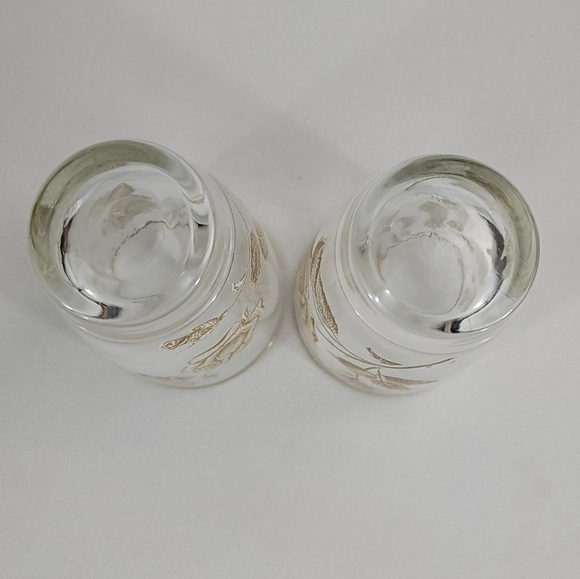 (2) Vtg Libby Glass Rose Bouquet Tumbler - Picture 9 of 14